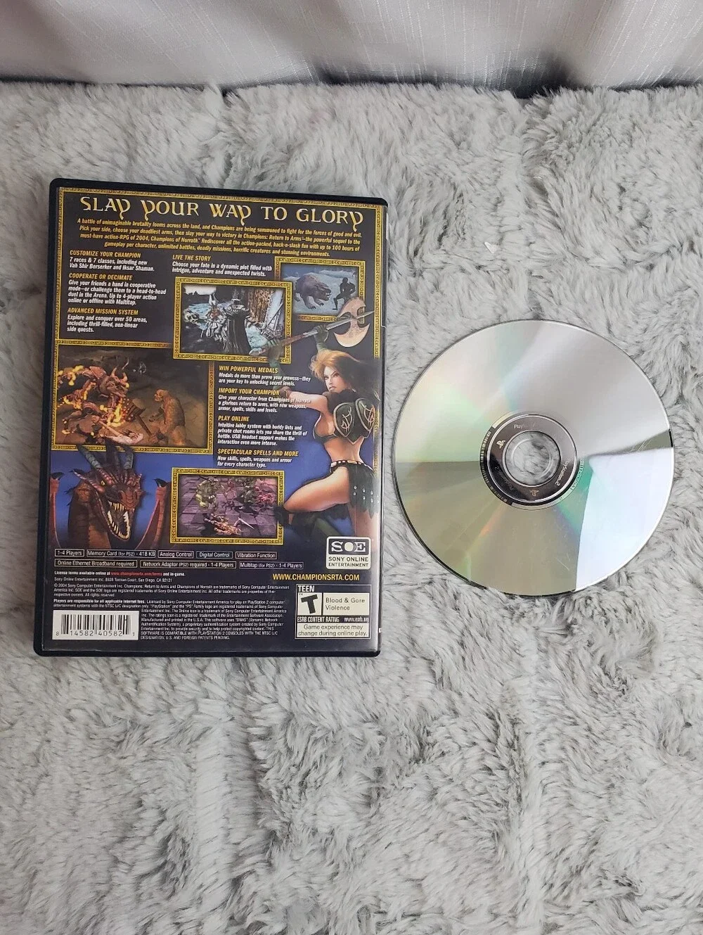 Champions: Return to Arms (Sony PlayStation 2, 2005)- No Manual